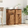 vidaXL Sideboard Set of 2 Old wood Engineered wood Medium Sideboard