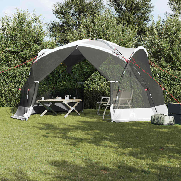 vidaXL Tents with Roof with Air Vent Gray 434 x 434 x 230 cm Polyester