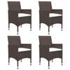 vidaXL Dining Set Brown Solid Acacia wood Medium Durable