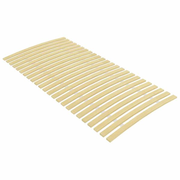 vidaXL Slatted Bed Base Solid poplar wood 39 x 79 in Foldable