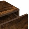 vidaXL Wall Shelf Smoked Oak Engineered Wood Medium Wall Shelf