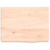 vidaXL Bathroom Countertop 15.7 x 11.8 x (0.8-2.4) " Untreated Solid Wood