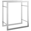 vidaXL Firewood Rack 19.7"x11"x22" Stainless Steel