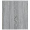 vidaXL Bedside Cabinet Set of 2 Grey sonoma Engineered wood