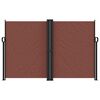 vidaXL Retractable Side Awning Brown