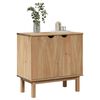 vidaXL Hallway Cabinet Honey brown Solid pine wood with engineered wood