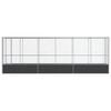 vidaXL Aviary with Extension Silver 246.7"x42.1"x83.5" Steel
