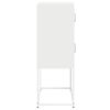 vidaXL Highboard White Cold-rolled steel Medium Highboard Rectangular