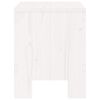 vidaXL Garden Stool Set of 2 White Solid pine wood 15.7x14.2x17.7 in