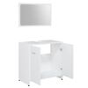 vidaXL Bathroom Furniture Set White Engineered wood Medium