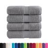 vidaXL Soap Towel Set of 4 Grey 100% cotton 11.8 x 11.8 in Soap Towel