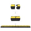 vidaXL Cable Protector Ramp 1 Channel Rubber 39.4 "