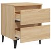 vidaXL Bed Cabinet Sonoma Oak 15.7"x13.8"x19.7" Engineered Wood