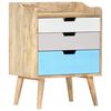 vidaXL Bedside Cabinet Brown Solid Mango Wood Medium Bedside Cabinet