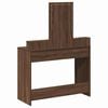 vidaXL Dressing Table Brown 39.37 x 16.14 x 55.12 in Engineered Wood