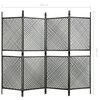 vidaXL Fence Panel Poly Rattan 7.9'x6.6' Anthracite