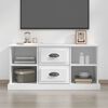 vidaXL TV Cabinet White Engineered Wood Medium TV Cabinet Rectangular