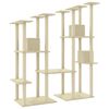 vidaXL Cat Tree with Sisal Scratching Posts Cream 68.5 "