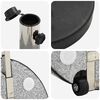 vidaXL Parasol Base Black 45 x 45 x 37.5 cm Granite