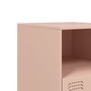 vidaXL Bedside Cabinet Pink Cold-rolled steel Small Bedside Cabinet