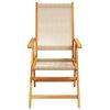 vidaXL Garden Chair Set of 8 Beige Solid Acacia Wood with Oil Finish
