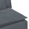 vidaXL Modular Sofa Dark Grey Velvet (100% Polyester), Foam, Metal