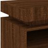 vidaXL Bedside Cabinet Set of 2 Brown Oak Engineered Wood