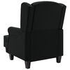 vidaXL Armchair Black Fabric (100% polyester), plywood, plastic Medium