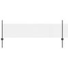 vidaXL Fence with Post Grey 1.64 x 82.02 ft Steel