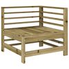 vidaXL Garden Lounge Set Natural Wood Treated Pine Wood Large