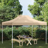 vidaXL Party Tent Roof Beige 600D oxford fabric with PVC coating Large