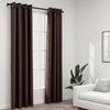 vidaXL Linen-Look Blackout Curtains with Grommets 2pcs Taupe 140x88.6 "