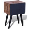 vidaXL Cabinet Various shades of teak Reclaimed Teak Wood Compact