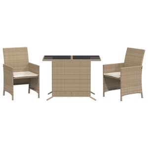 vidaXL Bistro Set Beige