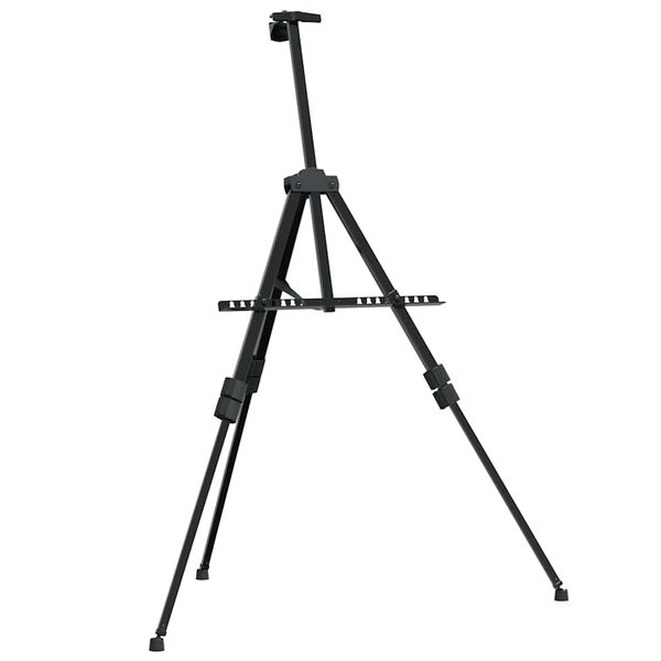 vidaXL Adjustable Display Easel Black Metal