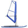 vidaXL Inflatable Stand Up Paddleboard with Sail Set Blue and White