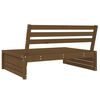 vidaXL Garden Middle Sofa Honey Brown Solid Pine Wood 47.2x31.5 in
