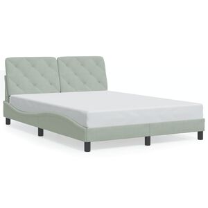 vidaXL Bed Frame Light Grey