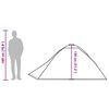 vidaXL Camping Tent Dome 4-Person White Blackout Fabric Waterproof