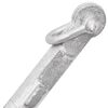 vidaXL Folding Anchor with Rope Silver 1.5 lb Hot Dip Galvanized Cast Iron