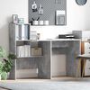 vidaXL Desk Concrete Grey 51.77 x 19.69 x 41.93 in Engineered Wood