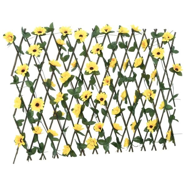 vidaXL Artificial Ivy Trellis Expandable 5 pcs Yellow 70.9x23.6"