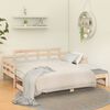 vidaXL Day Bed Natural Wood Solid pine wood Fits 31.5 x 79 in mattress