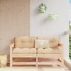vidaXL Garden Corner Sofa Natural Pine Solid Pine wood, Plywood Medium