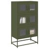 vidaXL Highboard Olive Green Cold-Rolled Steel Large Highboard