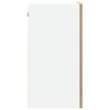 vidaXL Hanging Glass Cabinet Artisan Oak Engineered wood, Glass Medium