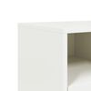 vidaXL TV Cabinet White Steel Medium TV Cabinet Rectangular