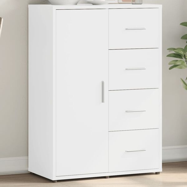 vidaXL Sideboard White Engineered wood Medium Sideboard Rectangular