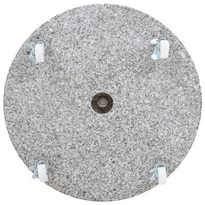 vidaXL Parasol Base Granite 66.1 lb Round Gray