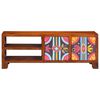 vidaXL TV Cabinet Multicolor Solid Acacia wood, engineered wood Medium